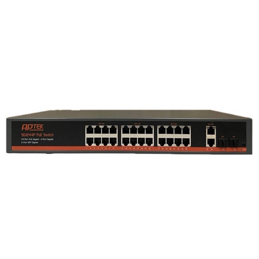 24-Port PoE GE Switch APTEK SG1244P